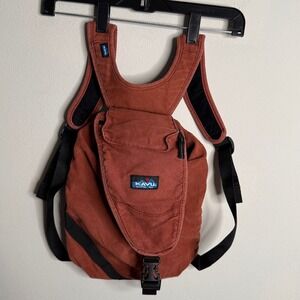 Kavu Women's Burnt Orange Canvas Backpack Casual‎ Athleisure Hiking Travel